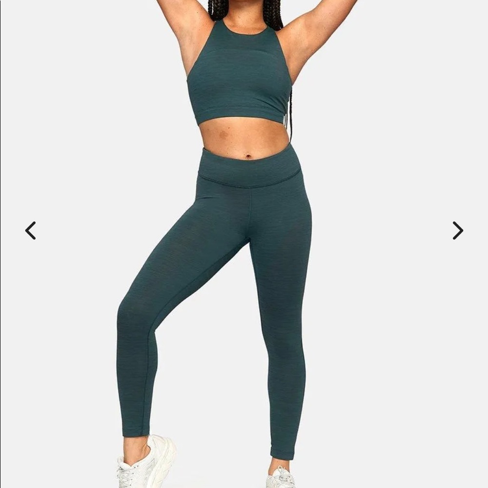 Outdoor Voices Techsweat Full Length Legging and Crop Top Set